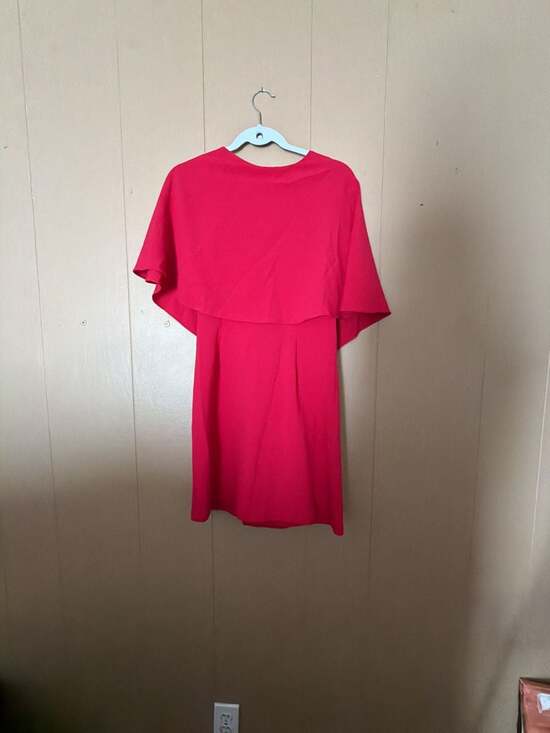 Zara Dresses & Skirts - Zara Woman Red Cape Overlay Mini Dress Size S